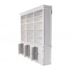 Nova Solo HALIFAX Triple Bay Hutch Bookcase - Side Angle