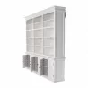 Nova Solo HALIFAX Triple Bay Hutch Bookcase - Side Angle - Nova Solo HALIFAX Triple Bay Hutch Bookcase - Side Angle