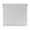 Nova Solo HALIFAX Triple Bay Hutch Bookcase - Back Angle