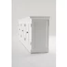 Nova Solo HALIFAX Triple Bay Hutch Bookcase - Bottom Shelf Side Angle - Nova Solo HALIFAX Triple Bay Hutch Bookcase - Bottom Shelf Side Angle