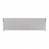 Nova Solo HALIFAX Triple Bay Hutch Bookcase - Bottom Shelf Back Angle