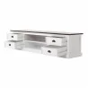Halifax Accent TV Unit With 4 Drawers And 2 Open Shelves - Front Side Angle - Halifax Accent TV Unit With 4 Drawers And 2 Open Shelves - Front Side Angle