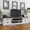 Halifax Accent TV Unit With 4 Drawers And 2 Open Shelves - Lifestyle