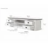 Halifax Accent TV Unit With 4 Drawers And 2 Open Shelves - Dimension - Halifax Accent TV Unit With 4 Drawers And 2 Open Shelves - Dimension