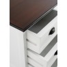 NovaSolo Halifax Accent Mahogany Wood Bedside Drawer Unit