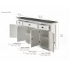 Nova Solo Halifax Contrast Buffet - Console Table - Dimension - Nova Solo Halifax Contrast Buffet - Console Table - Dimension