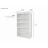 Nova Solo Halifax Bookcase, with 5 Small Shelves - Dimension - Nova Solo Halifax Bookcase, with 5 Small Shelves - Dimension