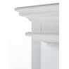 Nova Solo Halifax Bookcase with 5 Shelves - White - Closeup Angle