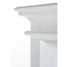 Nova Solo Halifax Bookcase with 5 Shelves - White - Closeup Angle - Nova Solo Halifax Bookcase with 5 Shelves - White - Closeup Angle