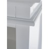Nova Solo Halifax Bookcase with 5 Shelves - White - Closeup Angle