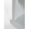 Nova Solo Halifax Bookcase with 5 Shelves - White - Closeup Angle - Nova Solo Halifax Bookcase with 5 Shelves - White - Closeup Angle