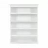 Nova Solo Halifax Bookcase with 5 Shelves - White - Front Angle - Nova Solo Halifax Bookcase with 5 Shelves - White - Front Angle
