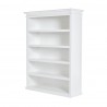 Nova Solo Halifax Bookcase, with 5 Large Shelves - Front Side Angle