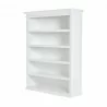 Nova Solo Halifax Bookcase with 5 Shelves - White - Front Side Angle - Nova Solo Halifax Bookcase with 5 Shelves - White - Front Side Angle