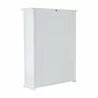 Nova Solo Halifax Bookcase with 5 Shelves - White - Back Side Angle - Nova Solo Halifax Bookcase with 5 Shelves - White - Back Side Angle