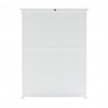 Nova Solo Halifax Bookcase with 5 Shelves - White - Back Angle