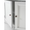 Nova Solo Halifax Single-Bay Hutch Cabinet - White - Closeup Angle