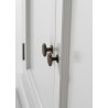 Nova Solo Halifax Single-Bay Hutch Cabinet - White - Closeup Angle