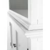 Nova Solo Halifax Single-Bay Hutch Cabinet - White - Closeup Angle - Nova Solo Halifax Single-Bay Hutch Cabinet - White - Closeup Angle