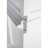 Nova Solo Halifax Single-Bay Hutch Cabinet - White - Closeup Angle