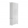 Nova Solo Halifax Single-Bay Hutch Cabinet - White - Back Side Angle