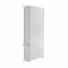 Nova Solo Halifax Single-Bay Hutch Cabinet - White - Back Side Angle - Nova Solo Halifax Single-Bay Hutch Cabinet - White - Back Side Angle
