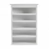 Nova Solo Halifax Single-Bay Hutch Cabinet - White - Top Shelf Front Angle - Nova Solo Halifax Single-Bay Hutch Cabinet - White - Top Shelf Front Angle