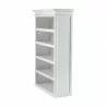 Nova Solo Halifax Single-Bay Hutch Cabinet - White - Top Shelf Front Angle - Nova Solo Halifax Single-Bay Hutch Cabinet - White - Top Shelf Front Angle