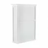 Nova Solo Halifax Single-Bay Hutch Cabinet - White - Top Shelf Side Angle - Nova Solo Halifax Single-Bay Hutch Cabinet - White - Top Shelf Side Angle