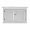 Nova Solo Halifax Single-Bay Hutch Cabinet - White - Bottom Shelf Front Angle - Nova Solo Halifax Single-Bay Hutch Cabinet - White - Bottom Shelf Front Angle