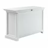 Nova Solo Halifax Single-Bay Hutch Cabinet - White - Bottom Shelf Side Angle - Nova Solo Halifax Single-Bay Hutch Cabinet - White - Bottom Shelf Side Angle