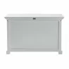 Nova Solo Halifax Single-Bay Hutch Cabinet - White - Bottom Shelf Back Angle - Nova Solo Halifax Single-Bay Hutch Cabinet - White - Bottom Shelf Back Angle