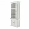 Nova Solo Provence Hutch Cabinet, Single-Bay - Front Side Angle - Nova Solo Provence Hutch Cabinet, Single-Bay - Front Side Angle