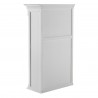 Nova Solo Provence Hutch Cabinet, Single-Bay - Top Shelf Front-Side Angle