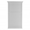 Nova Solo Provence Hutch Cabinet, Single-Bay - Top Shelf Back Angle