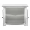 Nova Solo Provence Hutch Cabinet, Single-Bay - Bottom Shelf Front Angle - Nova Solo Provence Hutch Cabinet, Single-Bay - Bottom Shelf Front Angle