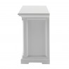 Nova Solo Provence Hutch Cabinet, Single-Bay - Bottom Shelf Side Angle