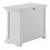Nova Solo Provence Hutch Cabinet, Single-Bay - Bottom Shelf Side Angle