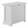 Nova Solo Provence Hutch Cabinet, Single-Bay - Bottom Shelf Side Angle - Nova Solo Provence Hutch Cabinet, Single-Bay - Bottom Shelf Side Angle