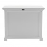 Nova Solo Provence Hutch Cabinet, Single-Bay - Bottom Shelf Back Angle