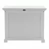 Nova Solo Provence Hutch Cabinet, Single-Bay - Bottom Shelf Back Angle - Nova Solo Provence Hutch Cabinet, Single-Bay - Bottom Shelf Back Angle