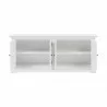 Nova Solo Halifax Double-Bay Hutch Unit -Lower Shelf Front Angle - Nova Solo Halifax Double-Bay Hutch Unit -Lower Shelf Front Angle