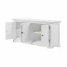 Nova Solo Halifax Double-Bay Hutch Unit -Lower Shelf Front Angle - Nova Solo Halifax Double-Bay Hutch Unit -Lower Shelf Front Angle