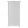 Nova Solo Provence Double Vitrine - Storage & Display Cabinet - Back Angle