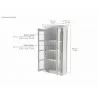 Nova Solo Provence Double Vitrine - Storage & Display Cabinet - Dimension - Nova Solo Provence Double Vitrine - Storage & Display Cabinet - Dimension