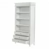 Nova Solo Skansen Bookcase, with 3 Drawers - Front Side Opened Angle - Nova Solo Skansen Bookcase, with 3 Drawers - Front Side Opened Angle