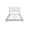 Alpine Furniture Flynn Retro Full Bed w/ Slat Back Headboard, White - Front Angle