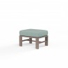 Laguna Ottoman in Cast Mist, No Welt - Front Side Angle
