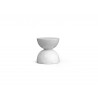 Azzurro Living Cabo Side Table With White Rock Concrete Frame And White Rock Concrete - Front