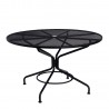 Woodard Café Series Textured Black Contract+ 48" Round Mesh Top Umbrella Table